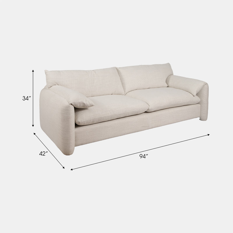 Casper Ivory Sofa (94")